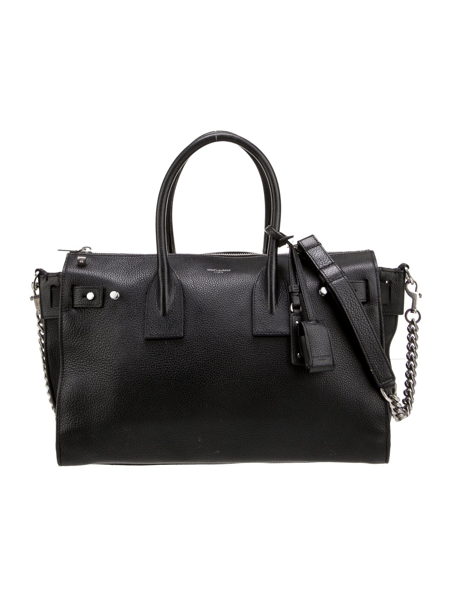 Saint Laurent Leather Sac De Jour Small